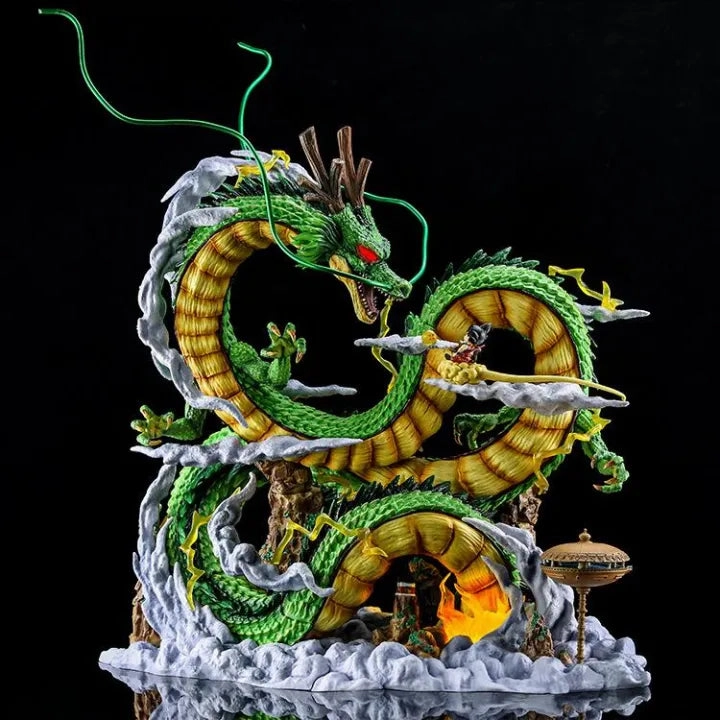 DBZ Shenron The Dragon With Kid Goku Premium Figure With Lights 53 CM Art Collection