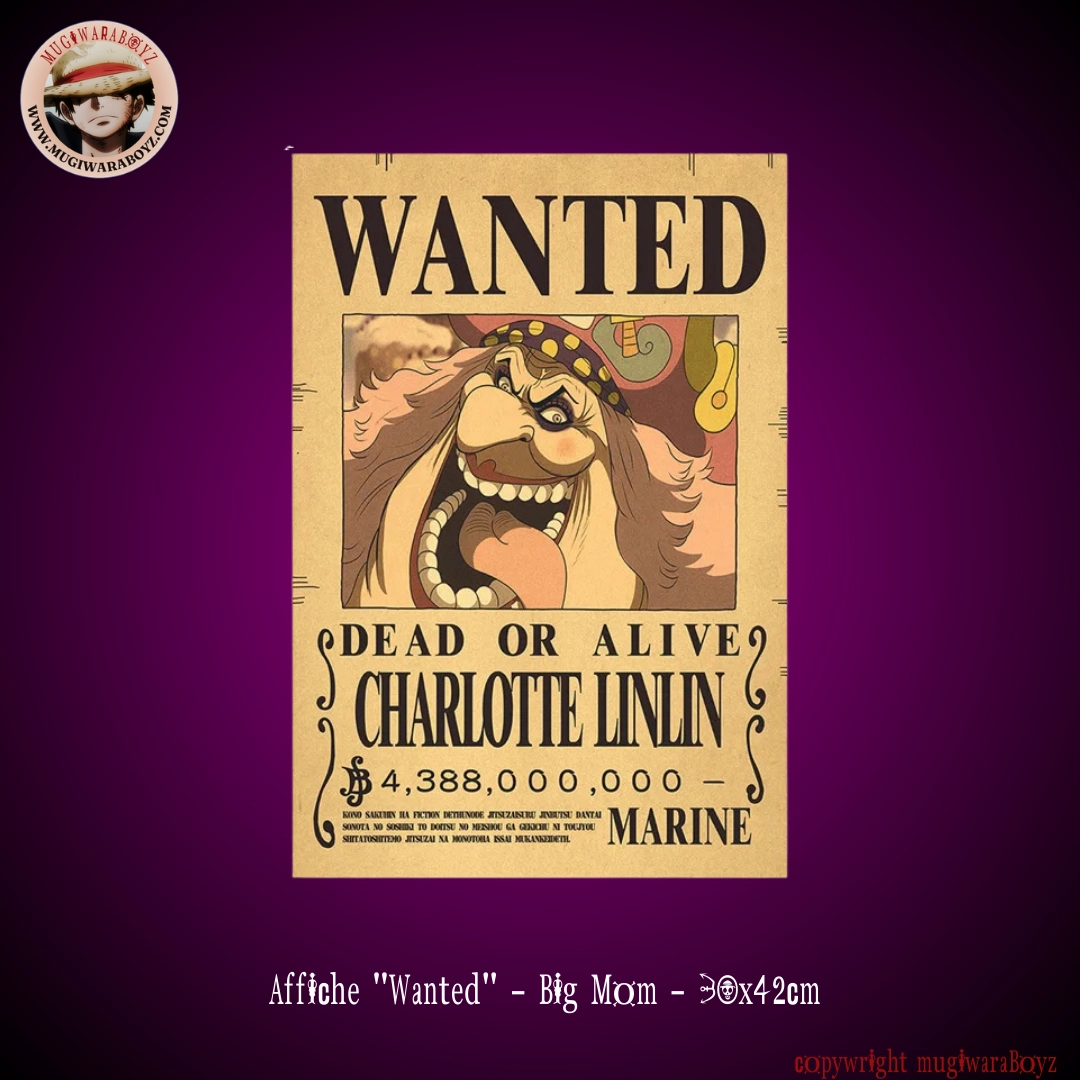 Affiche "Wanted" - Big Mom Happiness Achieve Energy Pyramid