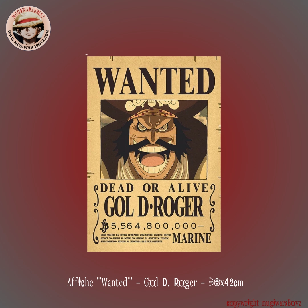 Mountain Climbing Mineral Identification Affiche "Wanted" - Gol D. Roger