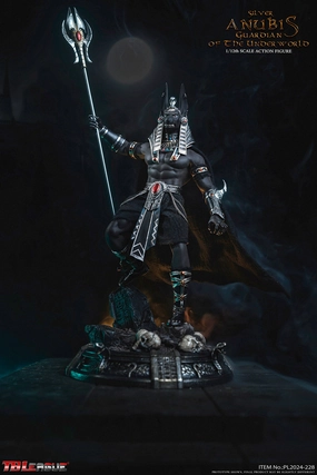 Miniature Hero Kaiju Statue Phicen TBLeague Anubis Guardian of The Underworld - Silver 1/12 Action Figure