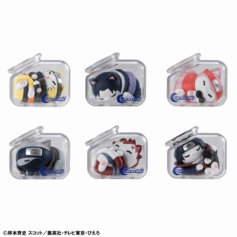 Children's Toy Mega Cat Project Naruto Shippuden Goodnight Nyaruto (Set of 8)