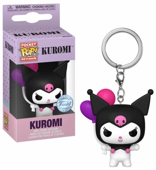 Global Appeal HELLO KITTY - Pocket Pop Keychains - Kuromi (with balloon)