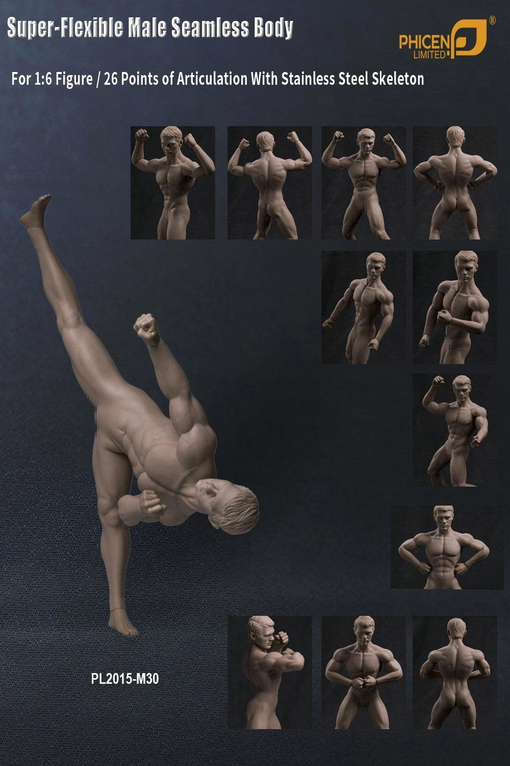 Phicen TBLeague M30 Male Seamless 1/6 Body Action Figure Ancient God