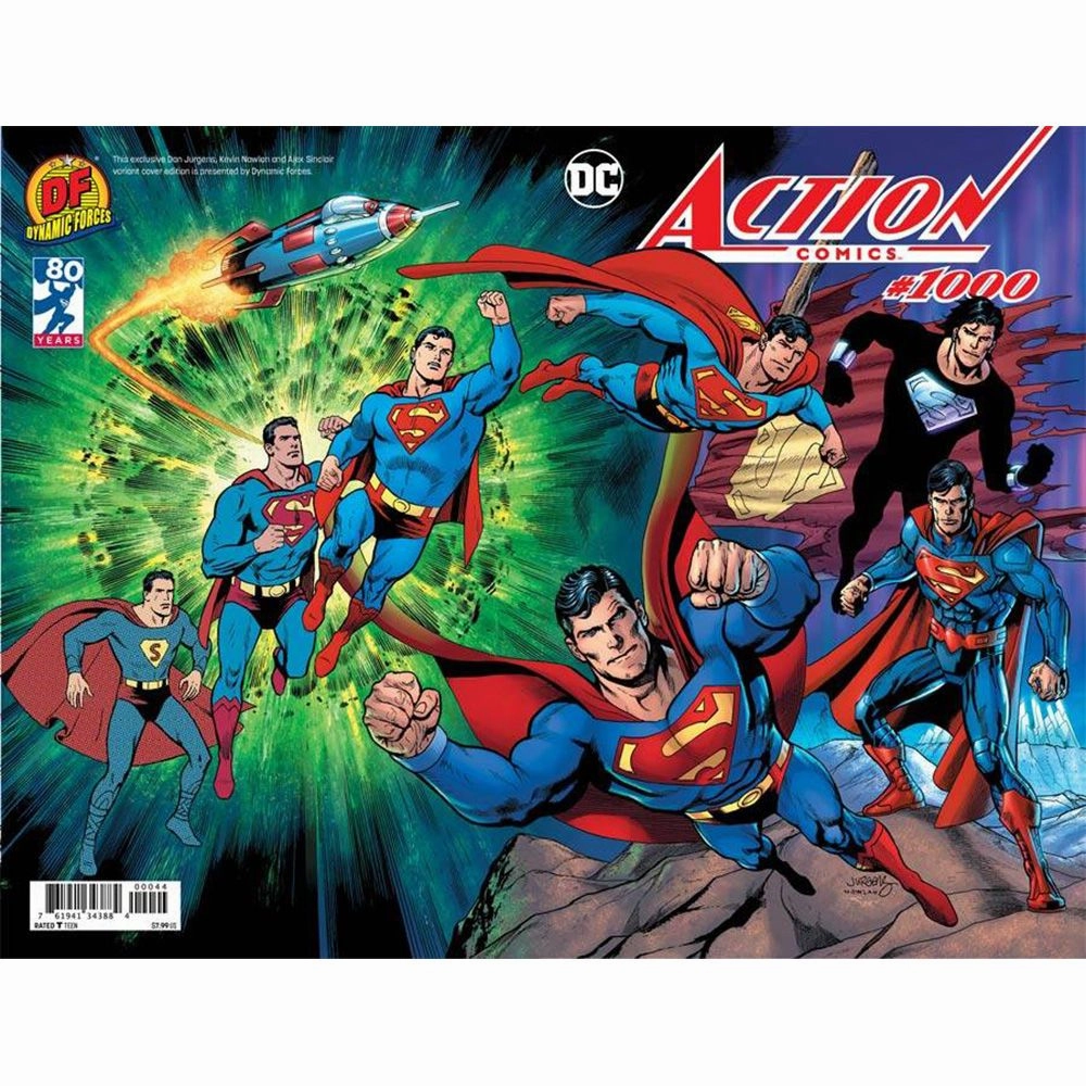 Action Comics #1000 ( Dynamic Forces Dan Jurgens Wraparound Variant Edition Signed by Jerry Ordway) Robot Design Anime Figure