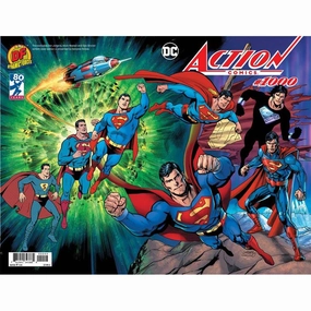 Action Comics #1000 ( Dynamic Forces Dan Jurgens Wraparound Variant Edition Signed by Jerry Ordway) Robot Design Anime Figure