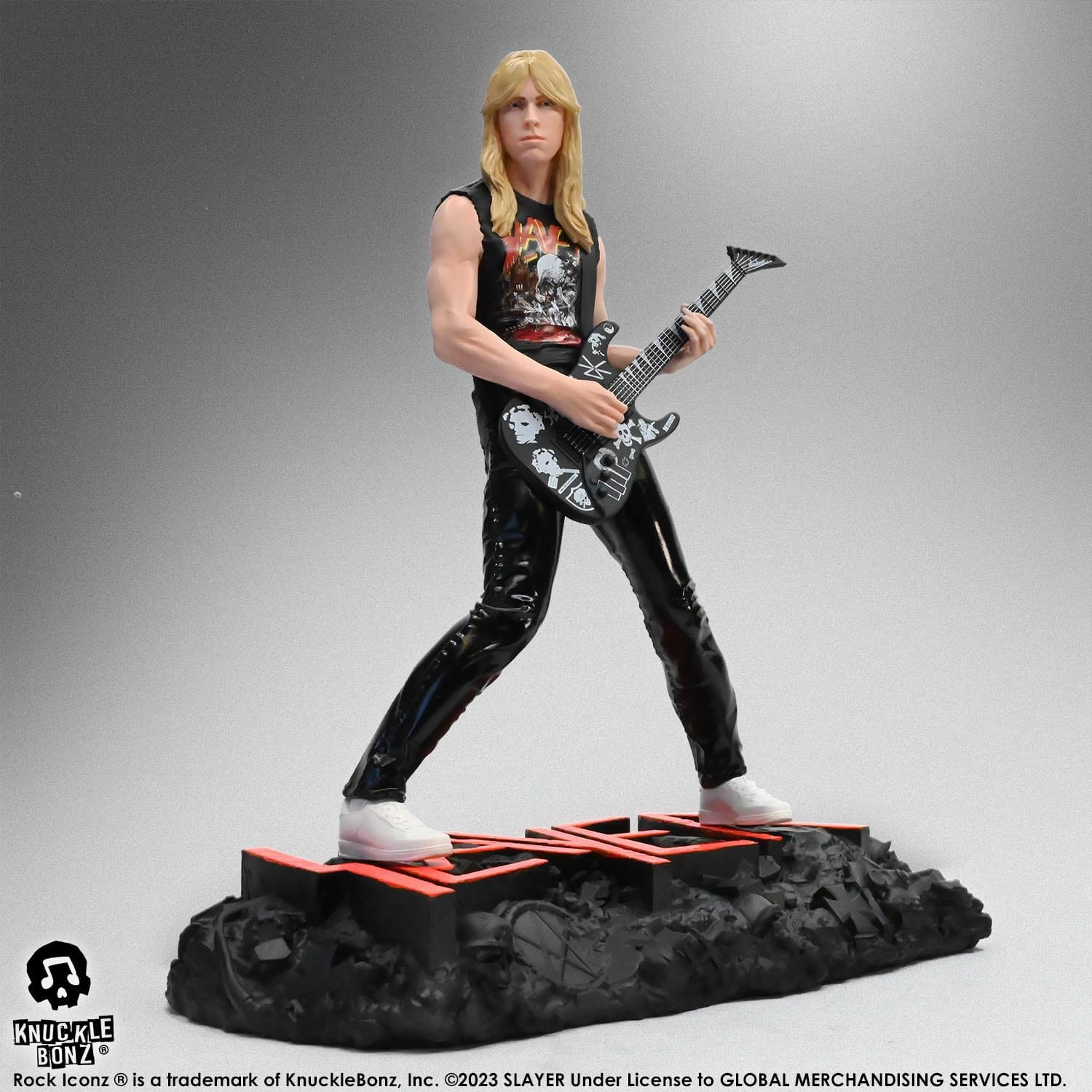 Historical Leader Designer Display Knucklebonz Slayer Rock Iconz Jeff Hanneman II Statue