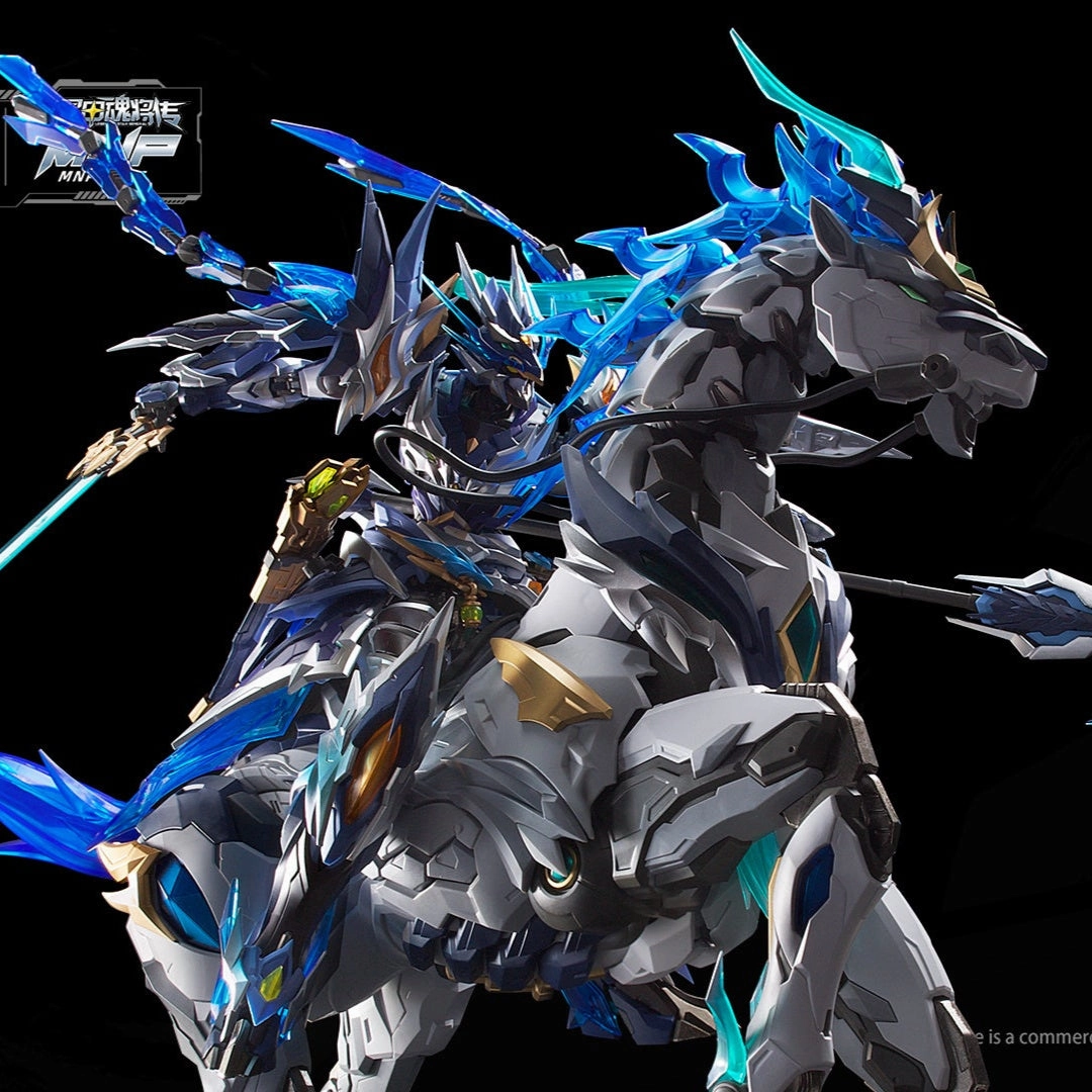 Storytelling Prop Children's Toy Legend of Star General MNP-XH05 Zhao Yun & White Dragon Horse Action Plastic Model Kit