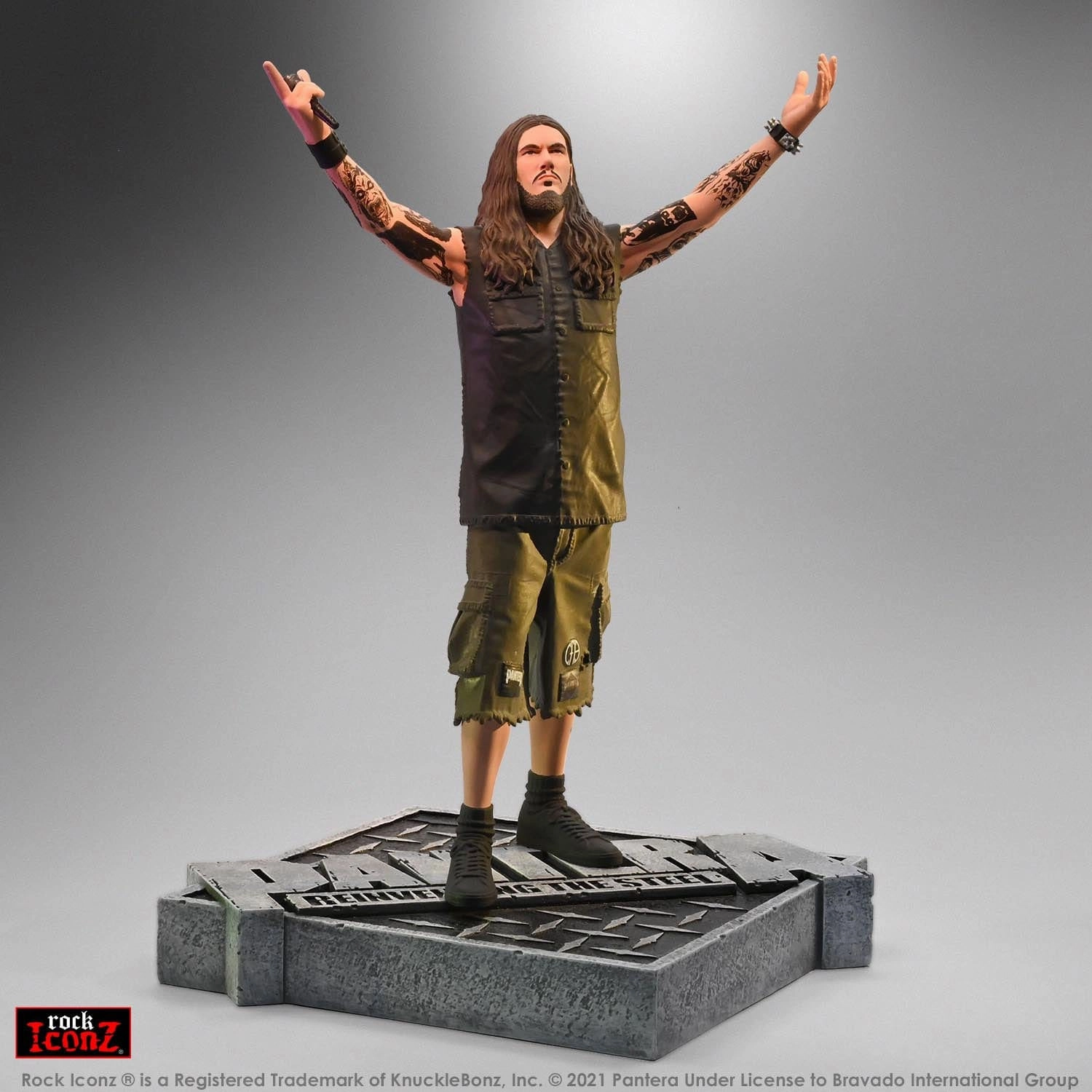Knucklebonz Pantera Rock Iconz Philip Anselmo (Reinventing the Steel) Statue Art Statue Cultural symbol