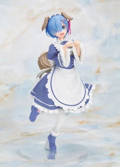Re : Zero Starting Life in Another World Figure Rem Memory Snow Puppy Ver Renewal Edition Dining Table Military Figure