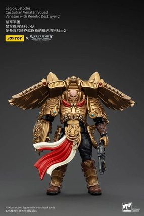 Sculpture Reproduction Wall Mounted JOYTOY Warhammer The Horus Heresy Legio Custodes Custodian Venatari Squad Venatari with Kenetic Destroyer 2 1/18 Action Figure