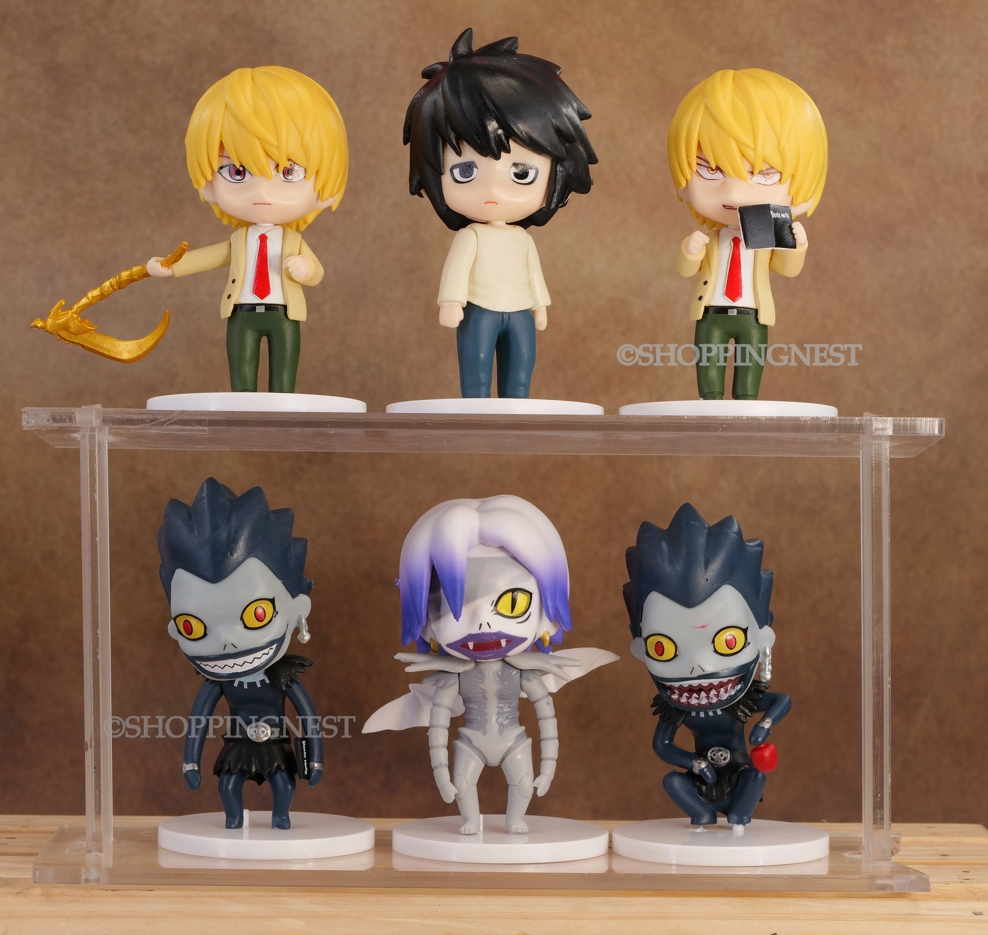 Death Note Action Figure Set Of 6 - Limited Edition for Car Dashboard | 11 CMS  | Greek Statue Gaming Toy