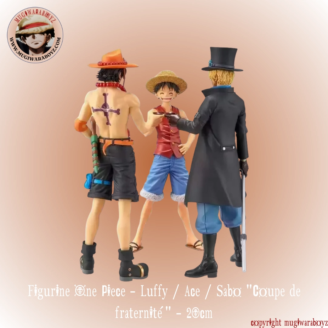 Figurine One Piece - Luffy / Ace / Sabo "Coupe de fraternit??" Award Trophy Global Phenomenon