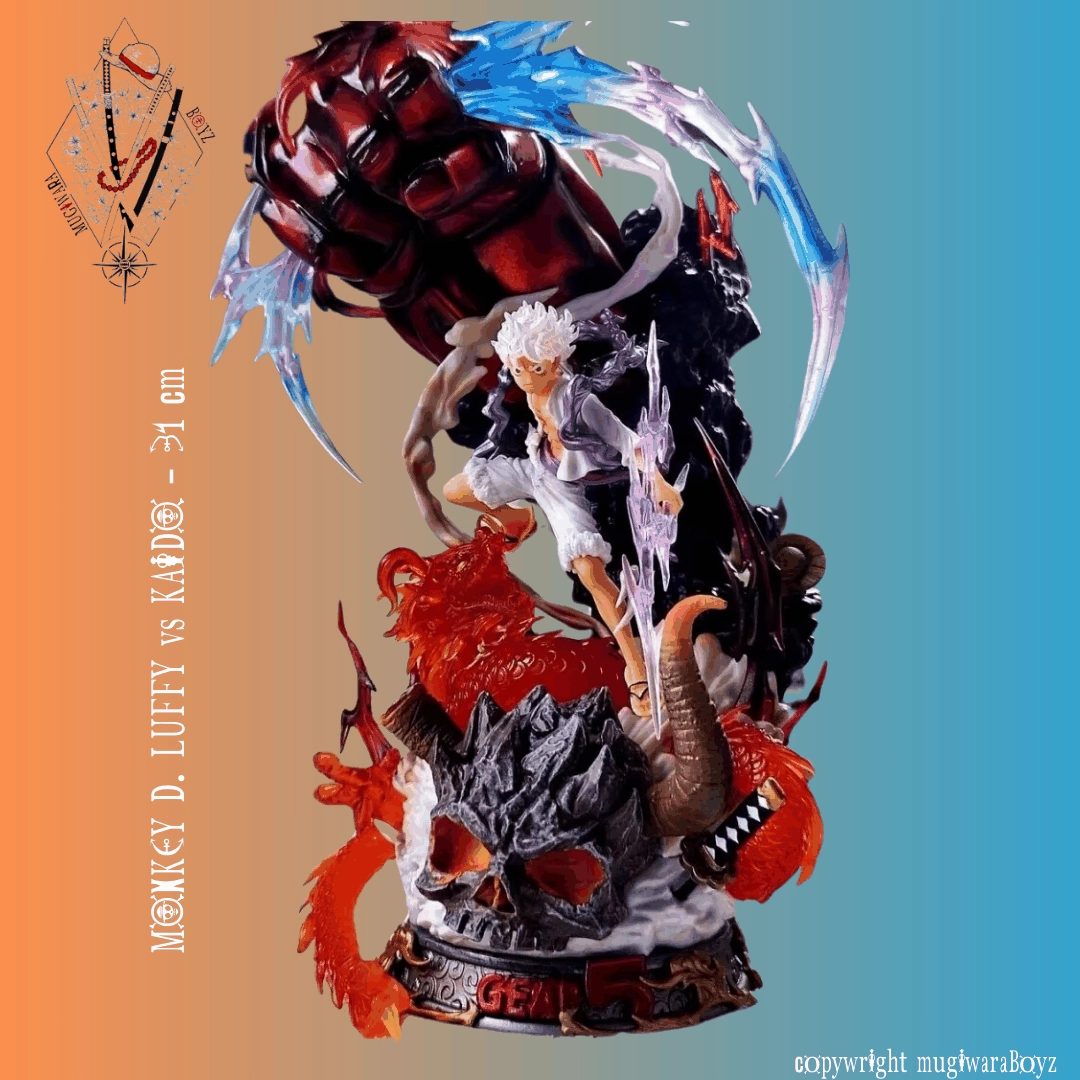 Figurine One Piece - Monkey D.Luffy - Gear 5th vs Kaido Geek Culture Modern Technique