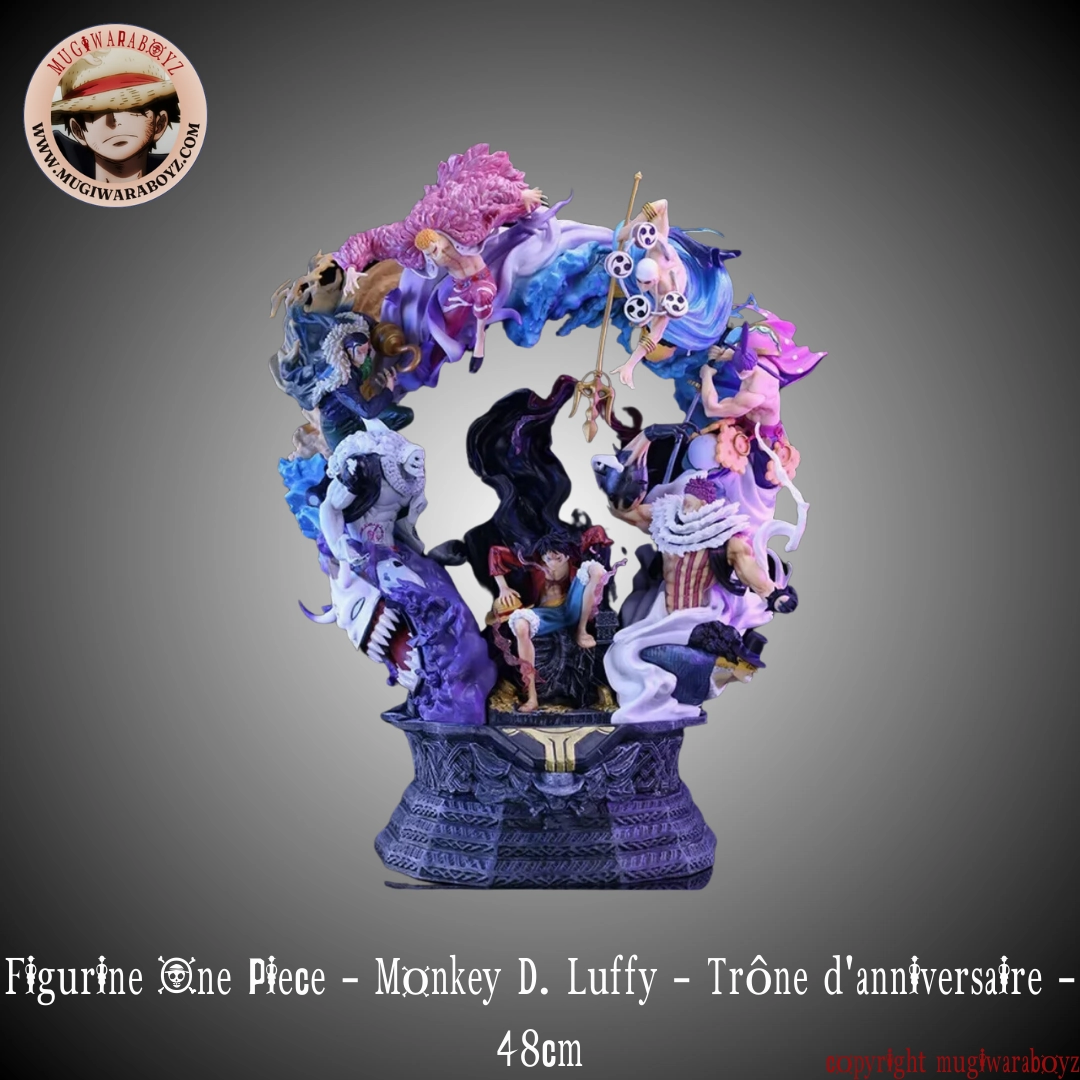 Figurine One Piece - Monkey D. Luffy - Tr?ne d'anniversaire Construction Vehicle Museum Standard