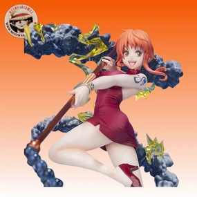 Sitting Pose Anime Character Figurine One Piece - Nami " Thunderbolt"