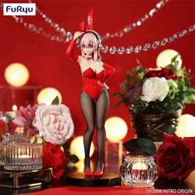 FURYU SUPER SONICO BiCute Bunnies Figure SUPER SONICO Red ver Chibi Showcase Coastal Decor