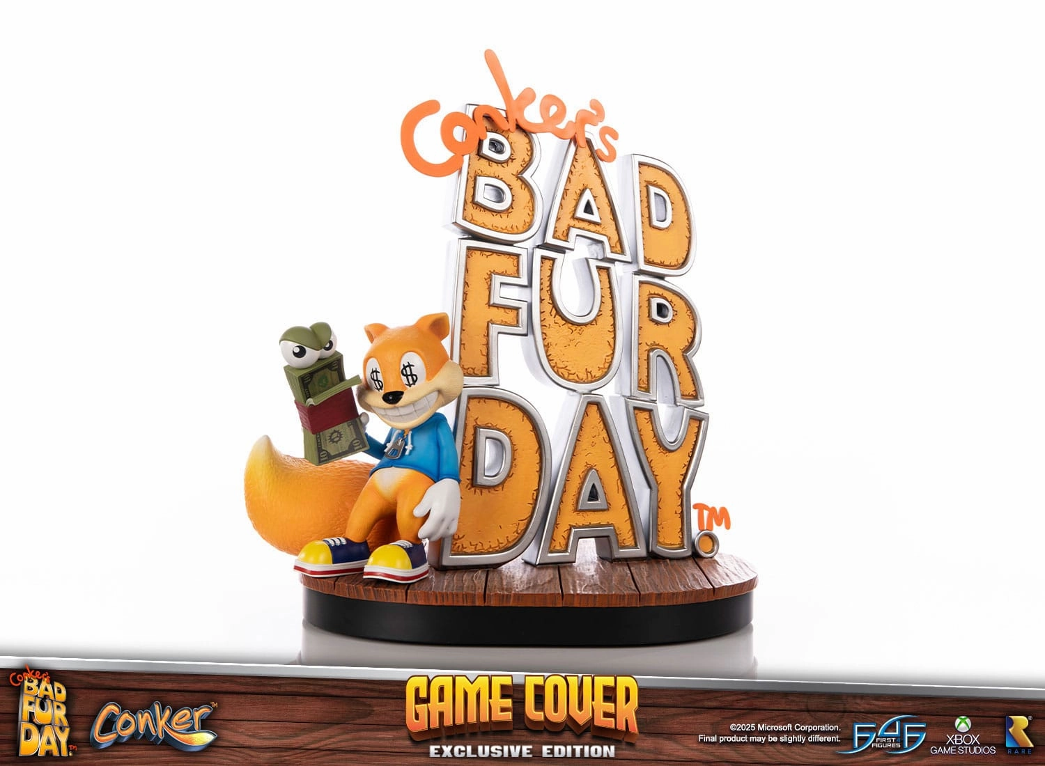 First 4 Figures Game Cover (Exclusive Edition) - Conker's Bad Fur Day - Collectible Statue Vinyl Object Hobby Figure