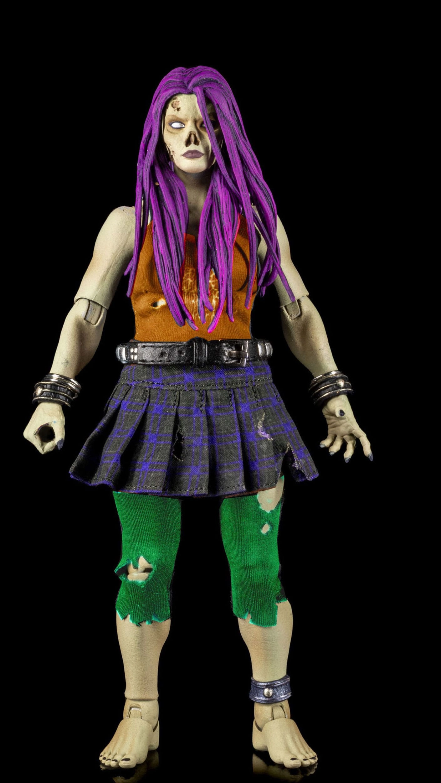 Designer Unit Action Piece Four Horsemen Studios Graveyard Series Rocker Zombie Soft Goods Action Figure Accessory Pack