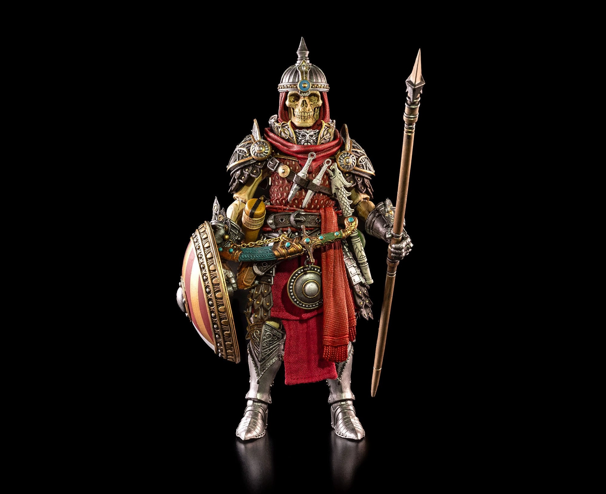 Four Horsemen Studios Mythic Legions: Rising Sons Skapular the Cryptbreaker Ver. 2 Action Figure Chibi Display Astronaut Figure