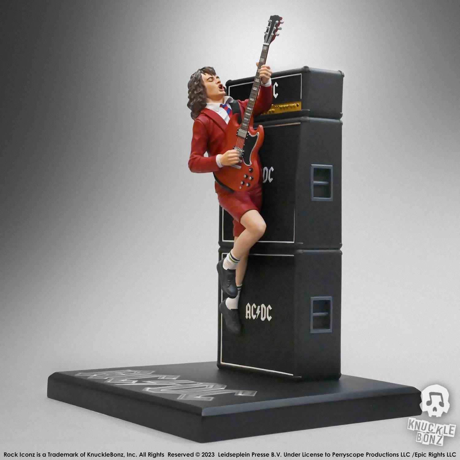 Premium Article Chibi Decor Knucklebonz AC/DC Rock Iconz Angus Young III Statue
