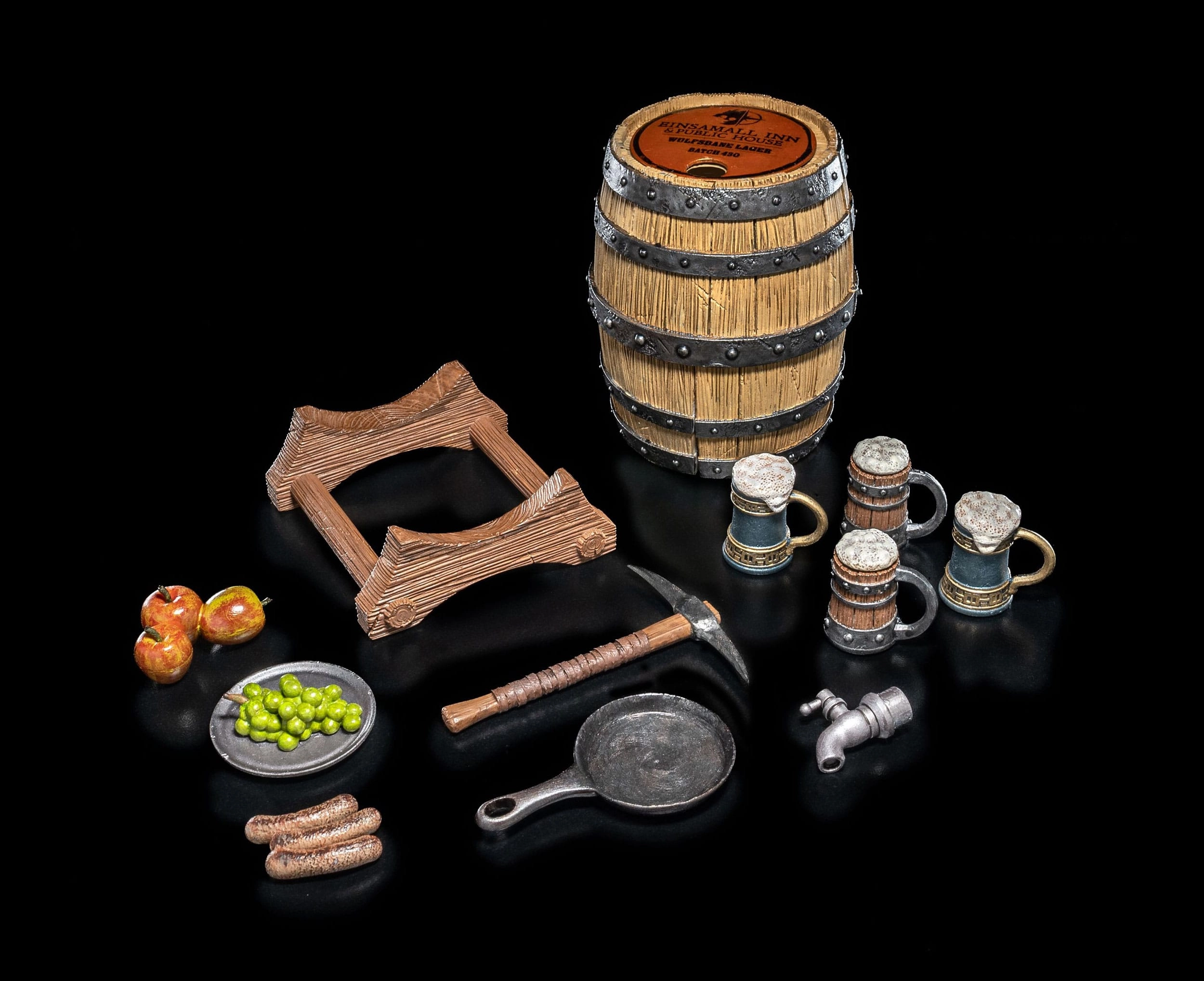 Four Horsemen Studios Mythic Legions Horror of Einsamall Accessory Einsamall Inn & Public House Accessory Set Fantasy Toy Limited Display