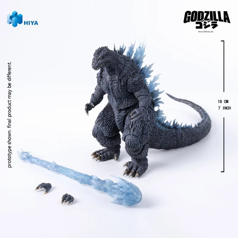 Hiya Toys Heat Ray Godzilla - Godzilla Against Mechagodzilla (2002) - Exquisite Basic Series - Collectible Figure Toy Figurine PVC Sculpture