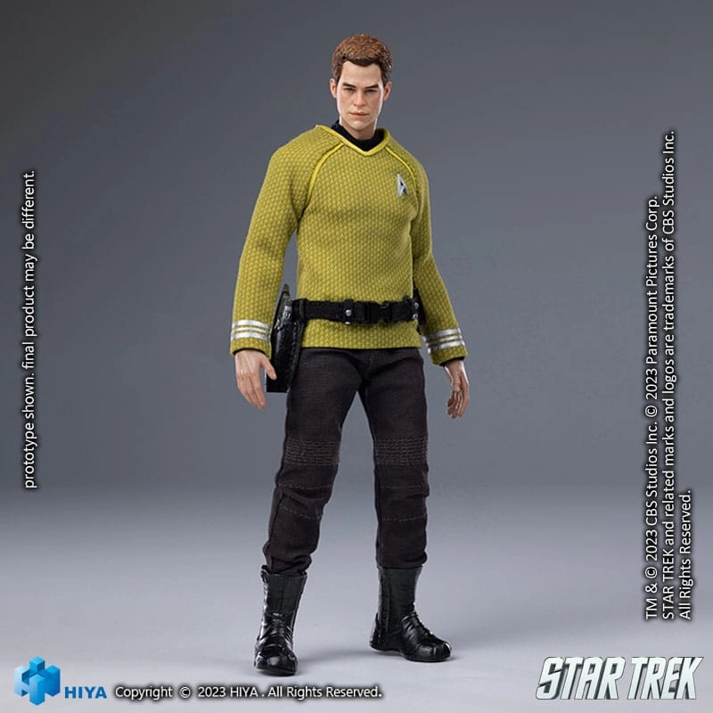 Adult Collectible 3D printed Hiya Toys Star Trek 2009 James T. Kirk Exquisite Super Series 1/12 Action Figure