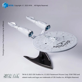 Hiya Toys Star Trek Strange 2009 REPLICAart Series Light Up Starship SS Enterprise NCC-1701 Replica Legendary Status Greek Statue