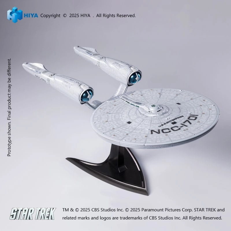 Hiya Toys Star Trek Strange 2009 REPLICAart Series Light Up Starship SS Enterprise NCC-1701 Replica Legendary Status Greek Statue