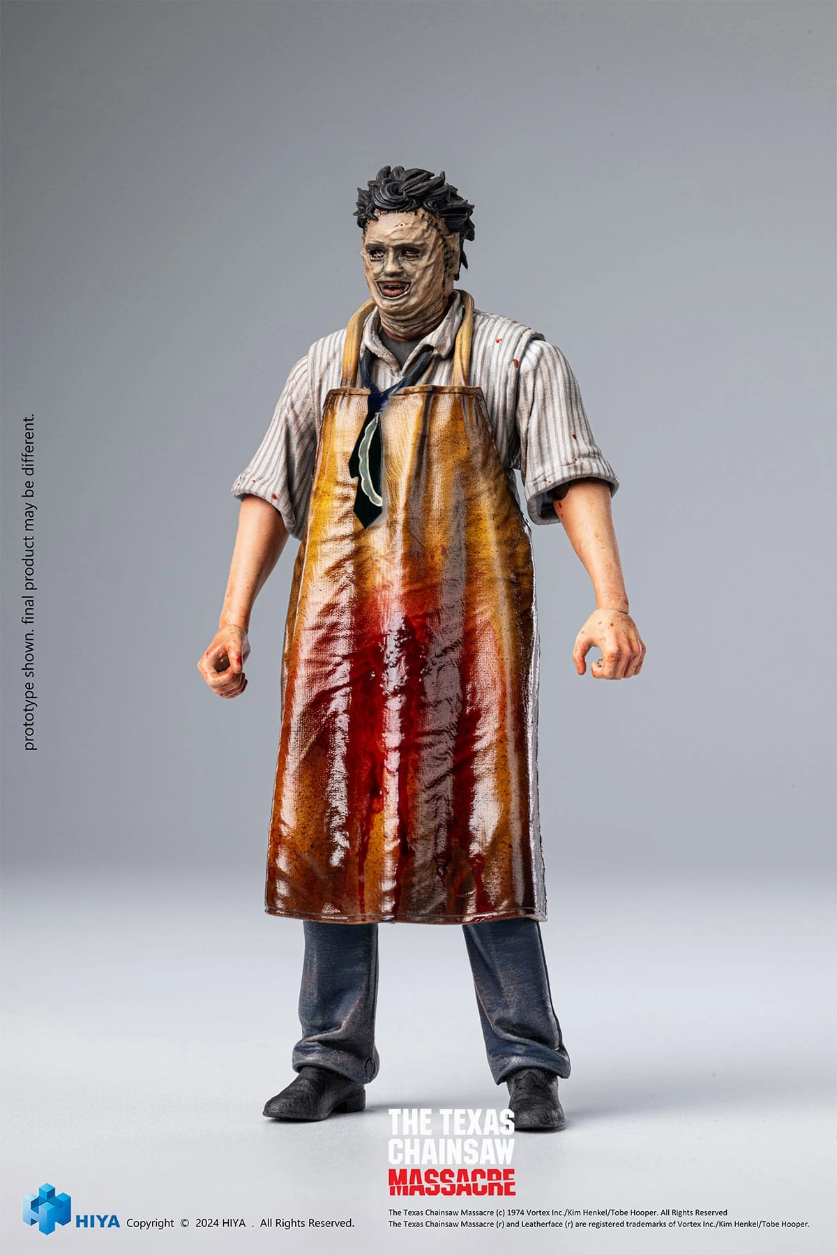 Antique Reproduction Hiya Toys Texas Chainsaw Massacre (1974) Killing Mask Exquisite Mini 1/18 Action Figure