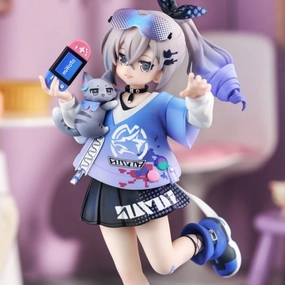 Fish Replica Mobile Game Honkai Star Rail Chibi Cat Series Silver Wolf Ver.