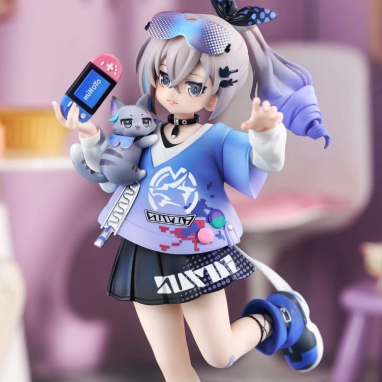 Fish Replica Mobile Game Honkai Star Rail Chibi Cat Series Silver Wolf Ver.