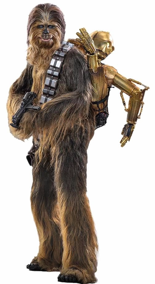 Hot Toys Chewbacca with Disassembled C-3PO - Star Wars: The Empire Strikes Back - MMS766 - 1/6 Scale Collectible Figure Evergreen Product 3D printed