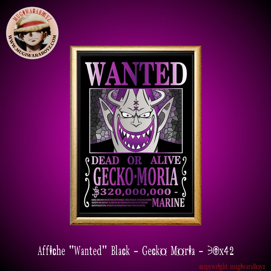 Development Complete Festival Theme Affiche "Wanted" Black - Gecko Moria