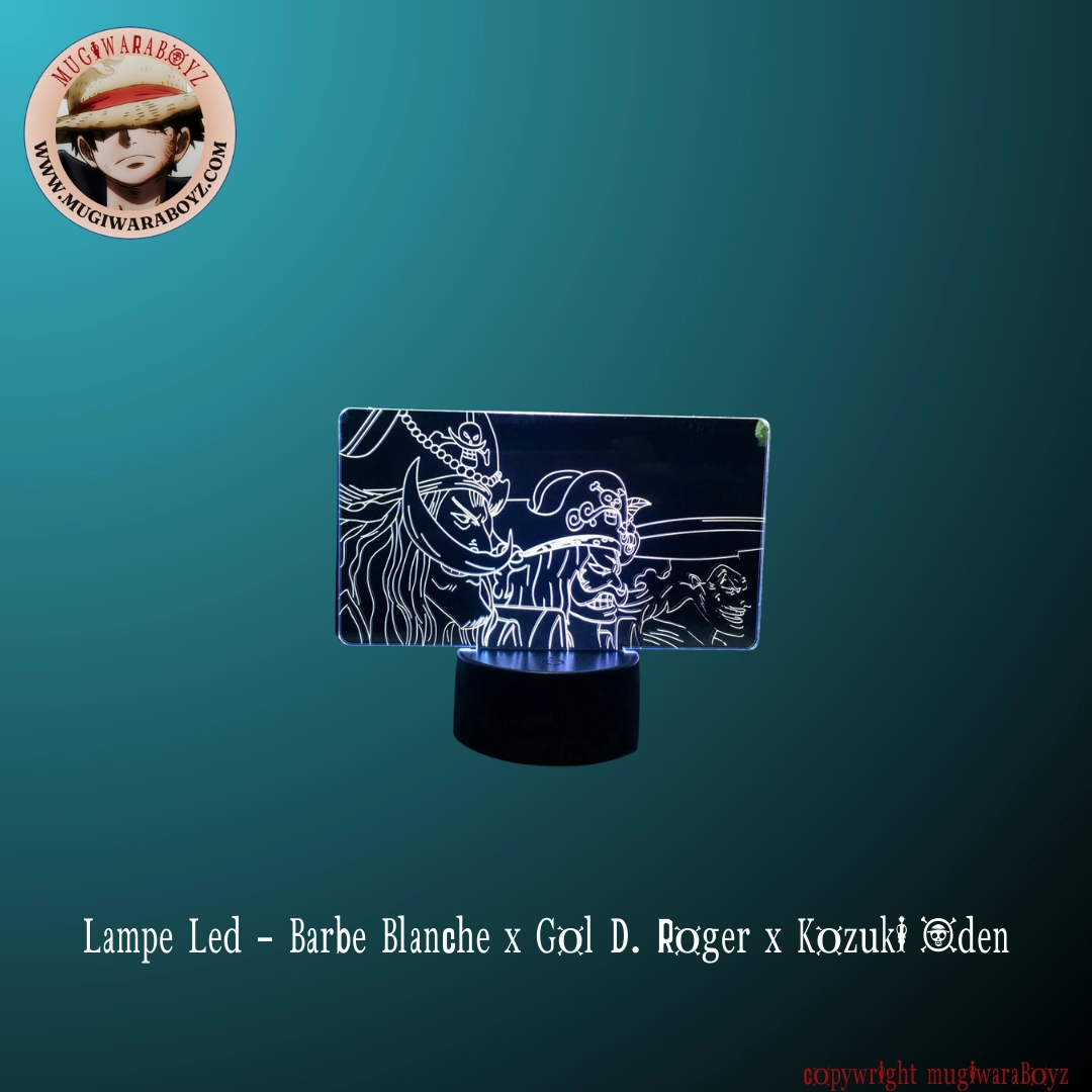 AI Assistant Faith Restore Lampe Led - Barbe Blanche x Gol D. Roger x Kozuki Oden
