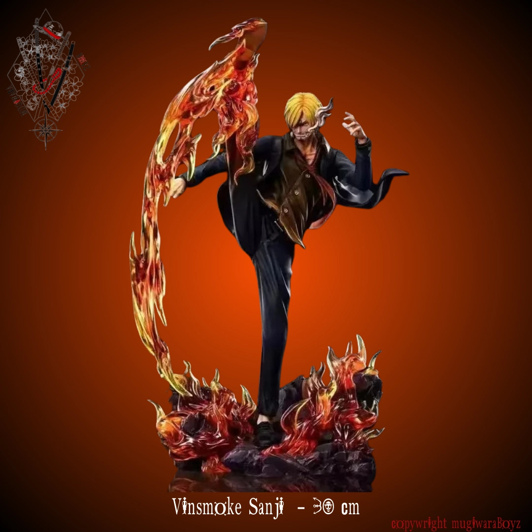 Figurine One Piece - Sanji attaque "Diable Jambe" Kawaii Design