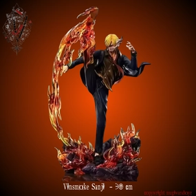 Figurine One Piece - Sanji attaque "Diable Jambe" Kawaii Design