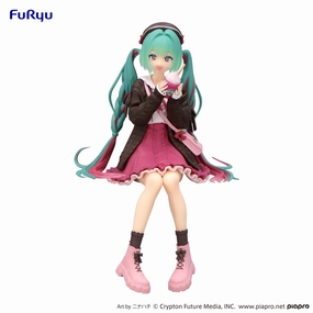 Grand Prize highly recommended Hatsune Miku Noodle Stopper Figure Autumn Date Pink Color ver