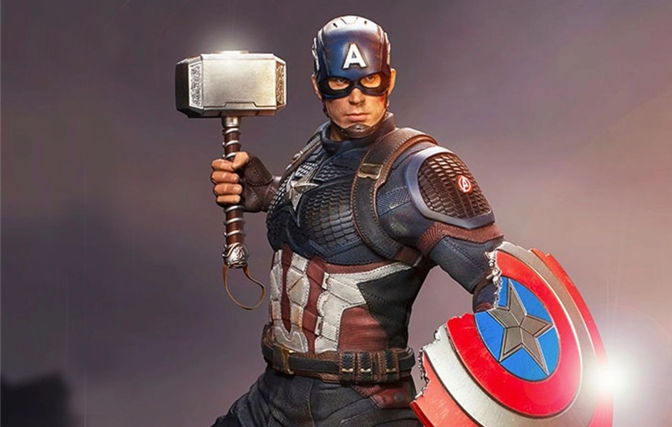 Miniature Product Cute Figure Infinity Saga - Captain America Legacy Replica 1/4