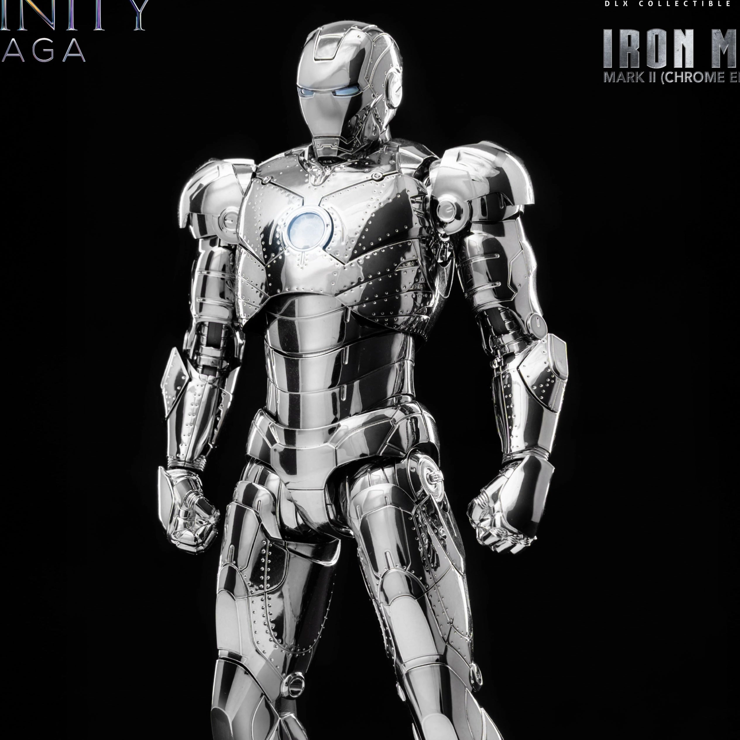 Marvel Studios: The Infinity Saga DLX Iron Man Mark 2 (Chrome Edition) Passed Down Premium Merchandise