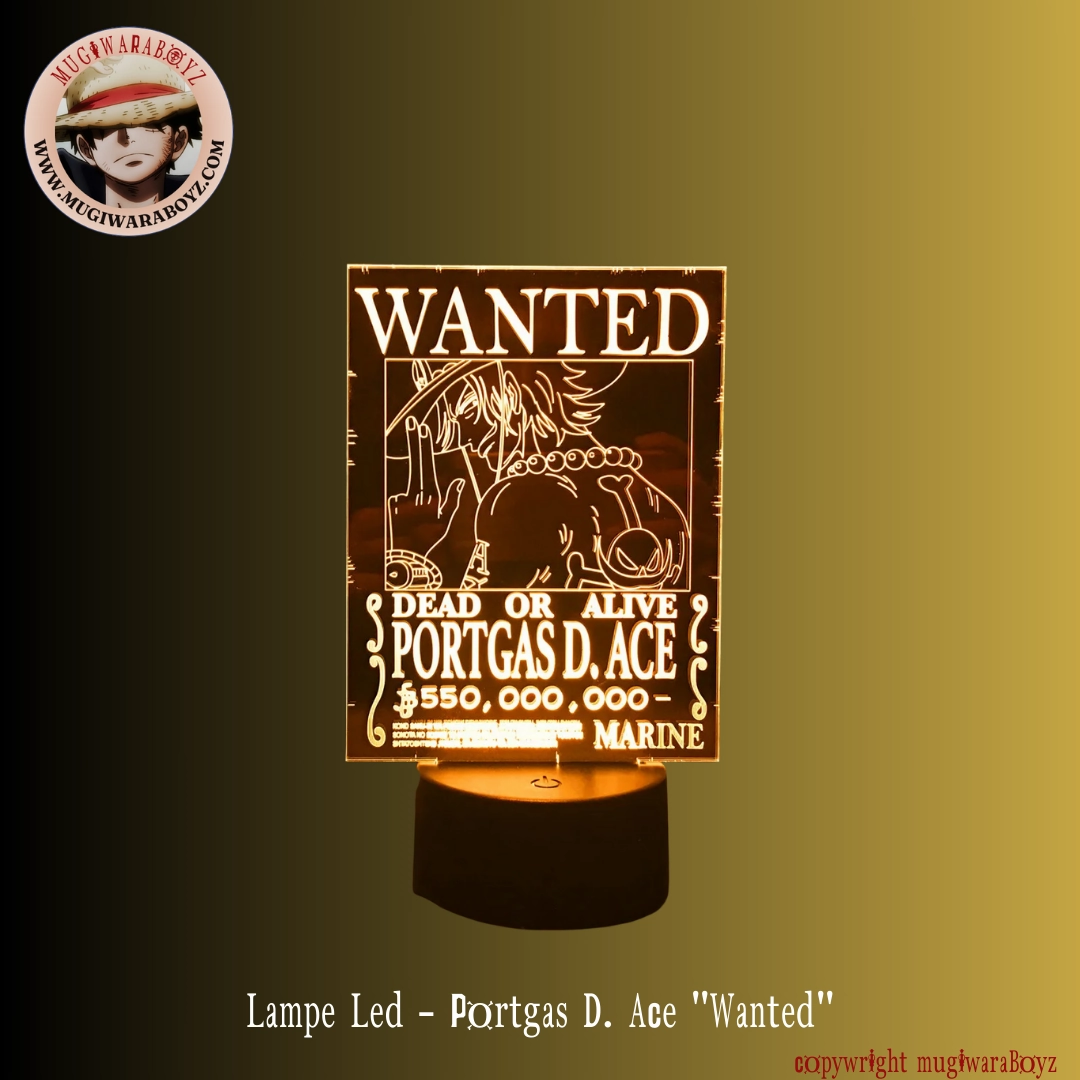 Lampe Led - Portgas D. Ace "Wanted" Potential Realize