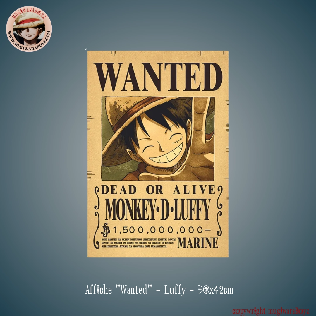 Alien Being Strategy Game Affiche "Wanted" - Luffy
