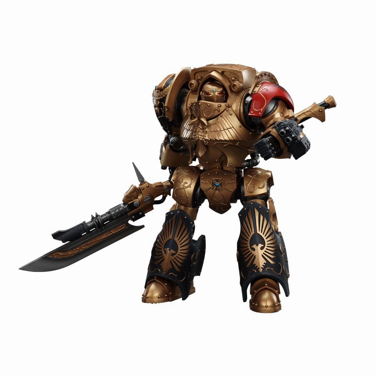 JOYTOY Warhammer The Horus Heresy Legio Custodes Contemptor-Achillus Dreadnought Action Figure Character Unit Premium Goods