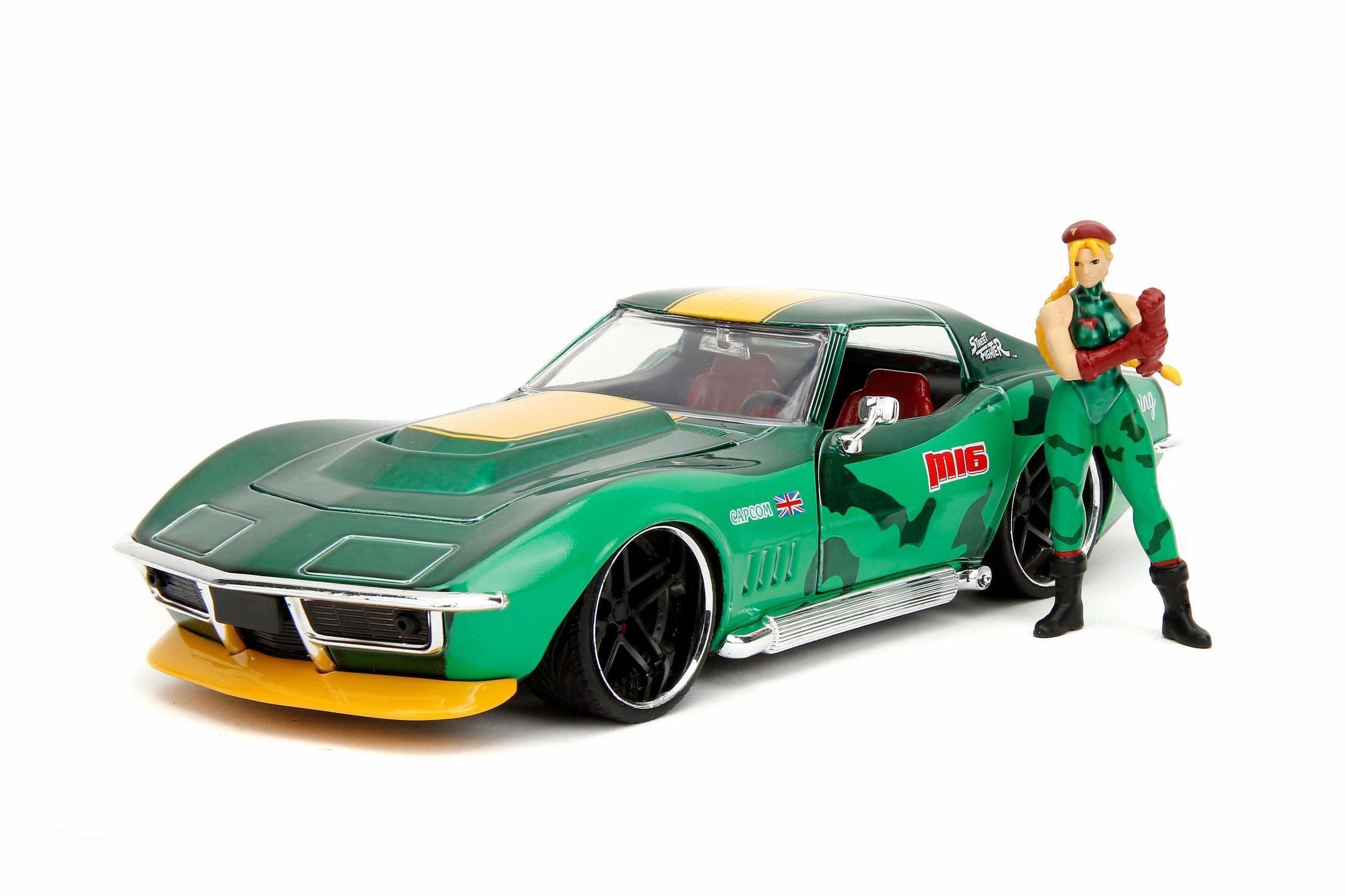 Superhero Merchandise Lasting Value Jada Toys Street Fighter 1969 Chevrolet Cammy 1/24 Diecast Model