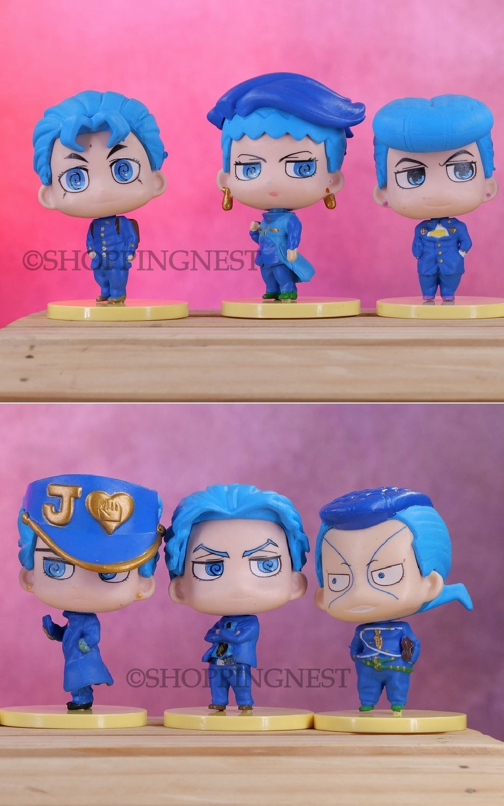 Folk Tale Cult Classic JoJo's Bizarre Adventure Action Figure Giorno Jolyne Jotaro Dio Noriaki Set of 6 |  7.5-8CM  |
