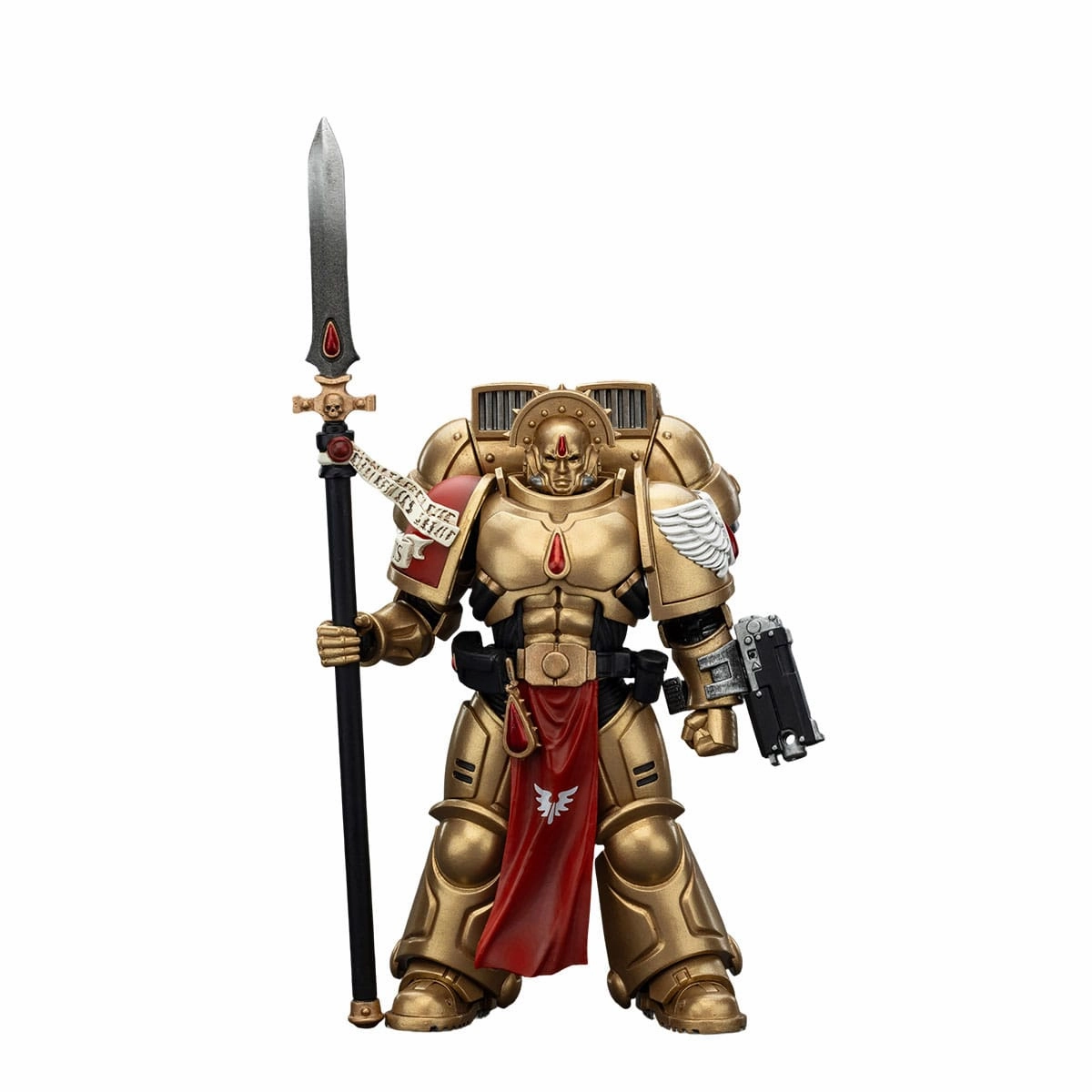 JOYTOY Warhammer 40,000 Combat Patrol Blood Angels Sanguinary Guard 2 with Angelus Boltgun and Encarmine Spear Action Figure Reptile Figure Victorian Style