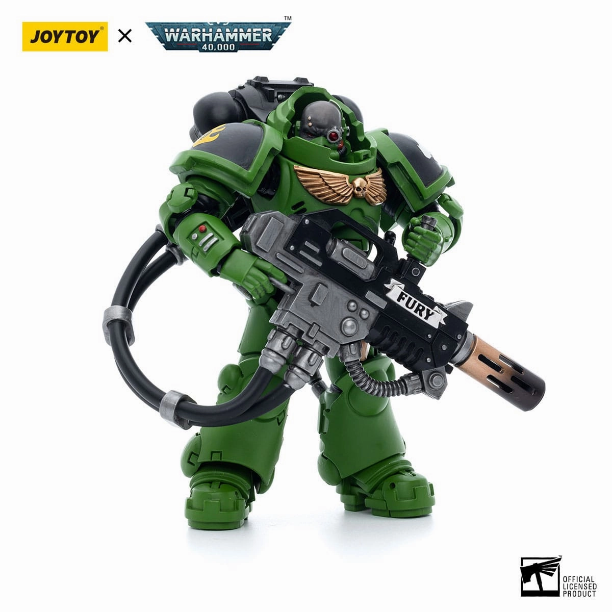 JOYTOY Warhammer 40,000 Salamanders Eradicators Sergeant Bragar Action Figure Spirit Animal