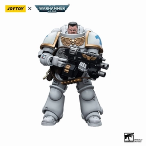 Decorative Model Music Icon JOYTOY Warhammer 40K Space Marines White Consuls Intercessors 1/18 Action Figure