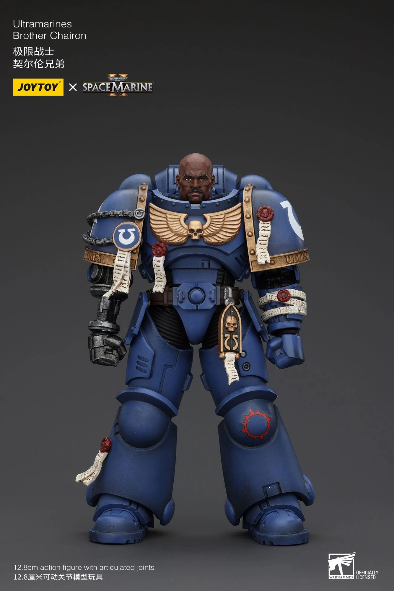 JOYTOY Warhammer 40K Ultramarines Brother Chairon 1/18 Action Figure Chibi Model Designer Goods