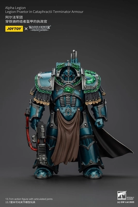 JOYTOY Warhammer The Horus Heresy Alpha Legion Legion Praetor in Cataphractii Terminator Armour Action Figure Gaming Peripheral
